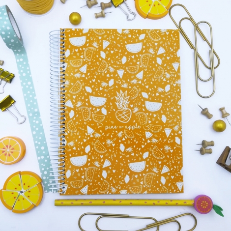 Caderno Fruta Amarela A5
