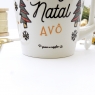 Caneca com colher Feliz Natal
