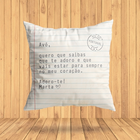 Almofada carta