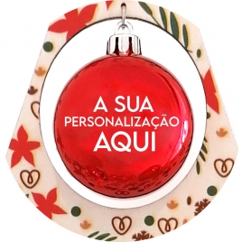 Árvore de Natal c/ bolas personalizadas