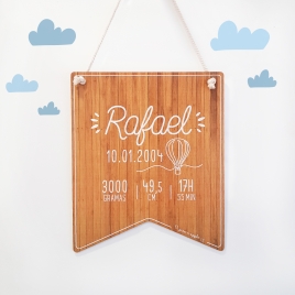 Placa Nascimento Madeira