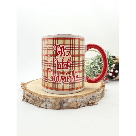 Caneca c/ colher Feliz Natal